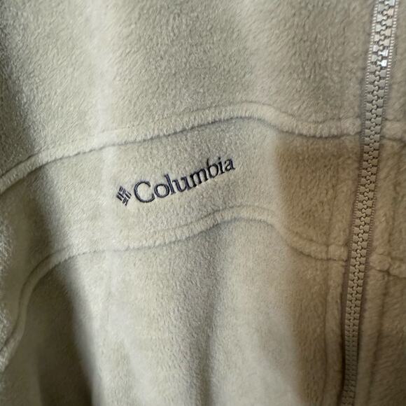 COLUMBIA VINTAGE Men's XL TALL CORE Interchange Fleece Zip Jacket Outdoor Beige - Picture 5 of 13
